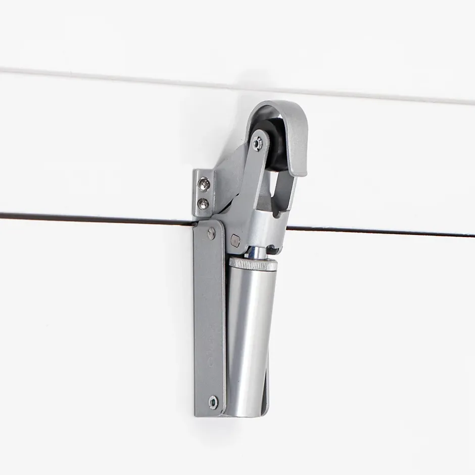 Frein de rétention force 115 N, en aluminium anodisé argent, pour porte jusquà 100 KG.-Hardwarexchange Sale
