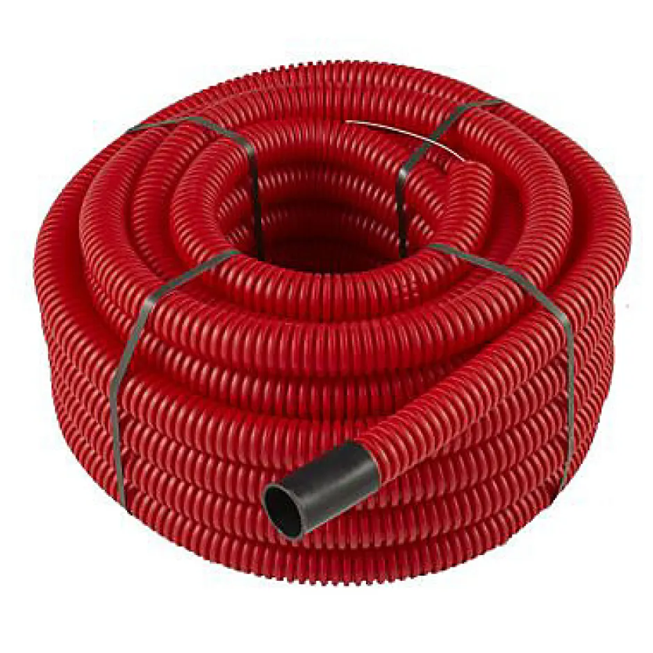 Gaine pour réseaux enterrés rouge Ø 40 mm x 25 m-Fitt Discount