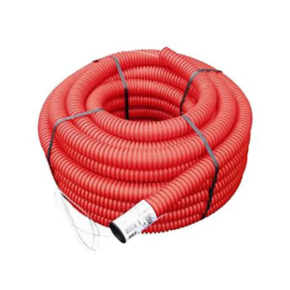 Gaine pour réseaux enterrés rouge Ø 50 mm x 25 m-Fitt