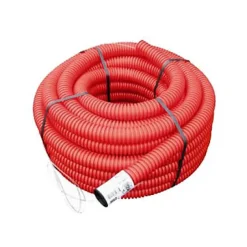 Gaine pour réseaux enterrés rouge Ø 90 mm x 25 m-Fitt Best