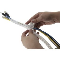 Gaine range câble diamètre 20mm 1,5m - Blanc --Zenitech Outlet