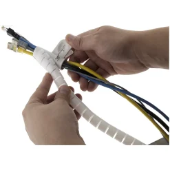 Gaine range câble diamètre 20mm 1,5m - Blanc --Zenitech Outlet