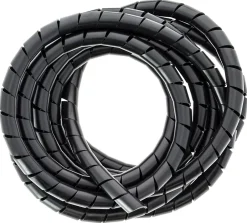 Gaine range-câbles en spirale noir ø 9 à 80 mm x 2,5 m^Diall New