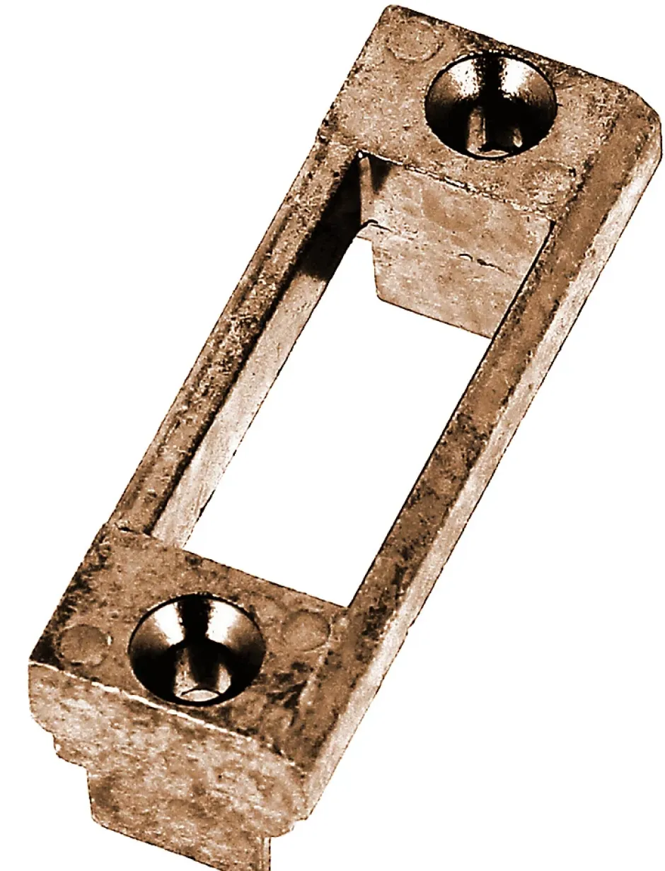 Gâche pêne demi-tour PVC marron - - E-11807-12-0-1^Ferco Hot