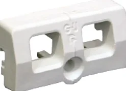 Gâche tringle double nylon blanc PVC - - E-19222-00-0-7-Ferco Best