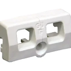 Gâche tringle double nylon blanc PVC - - E-19222-00-0-7-Ferco Best