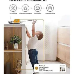 camera de surveillance interieure 4MP - blanc - secteur-Generique Best