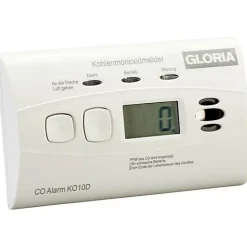 KO10D Détecteur de monoxyde de carbone autonome 10 ans, pile lithium intégrée, affichage numérique^Gloria Clearance