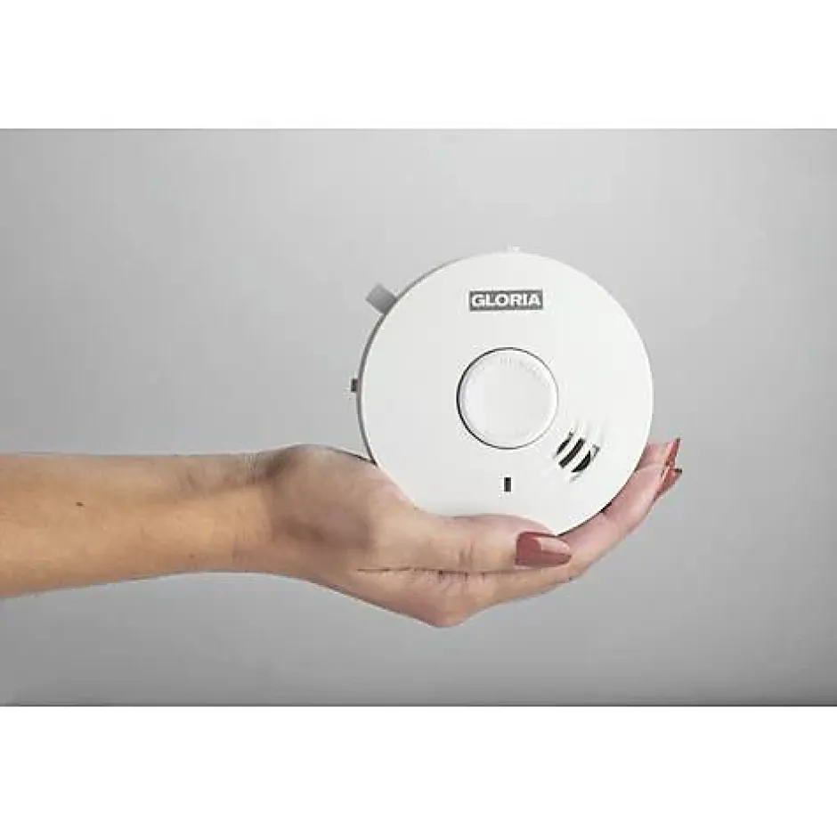 R-10 Détecteur de fumée 10 ans - batterie lithium 3V intégrée, certifié VdS/EN14604-Gloria Hot
