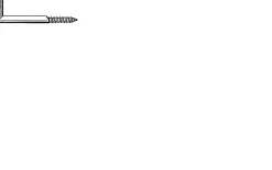 Gond à vis acier 5 x 50 mm - boîte de 100 - GON0505002B^Lennie Online