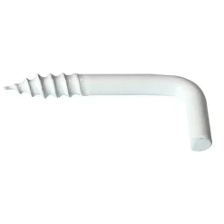 Gond à visser plastifié blanc filet bois-Viswood Online