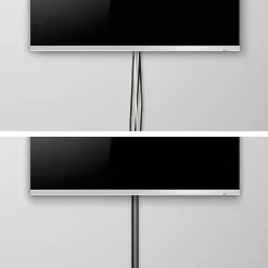 Goulotte décorative demi-ronde noire auto-adhésive 30 x 15 mm, 1 m^D-Line