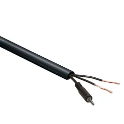 Goulotte décorative demi-ronde noire auto-adhésive 16 x 8 mm, 1 m^D-Line New