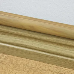 Goulotte décorative demi-ronde effet chêne auto-adhésive 30x15mm, 2m-D-Line Discount