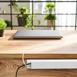 Goulotte électrique PVC autoadhésive 40x25 mm 2 m blanche-Edo