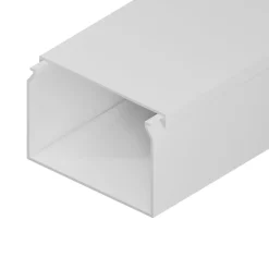 Goulotte électrique PVC 60x40 mm 2 m blanche-Edo Best