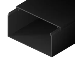 Goulotte électrique PVC 120x60 mm 2 m anthracite-Edo Outlet