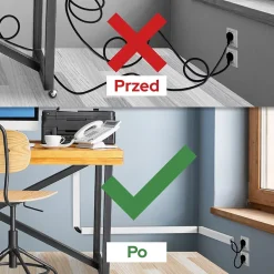 Goulotte électrique PVC 40x16 mm 2 m blanche^Edo Outlet