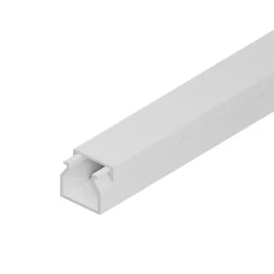 Goulotte électrique PVC 15x10 mm 2 m blanche^Edo New