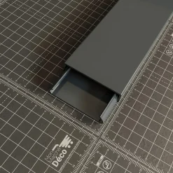 Goulotte TV Cache-Câble Carrée PVC - L. 2 m - Anthracite-Mon Marché Déco