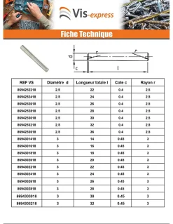 Goupille Conique 6X40 Inox A1 - 1 pièce-Vis Express New