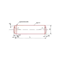 Goupille cylindrique brut DIN 6325 12X80 boîte de 10 - ULTIMA - GOUPCYL12X80-Ultima Visser Fixer Coller Sale