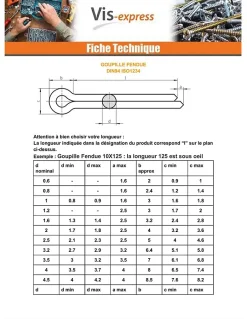 Goupille Fendue Inox A4 3.2X32 - 30 pièces^Vis Express Discount