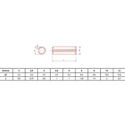 Goupille élastique brut DIN 1481 / ISO 8752 3.5X30 boîte de 100 - ULTIMA - GOUPDIN14813,5X30-Ultima Visser Fixer Coller Clearance