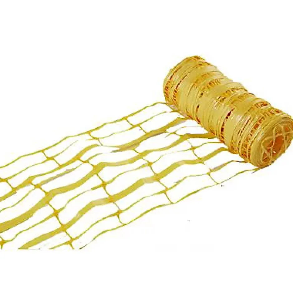 Grillage avertisseur en PVC coloris jaune L.25 m x l.30 cm-Fitt Best