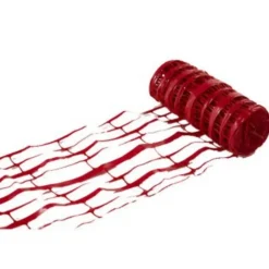 Grillage avertisseur en PVC coloris rouge L.25 m x l.30 cm-Fitt Outlet