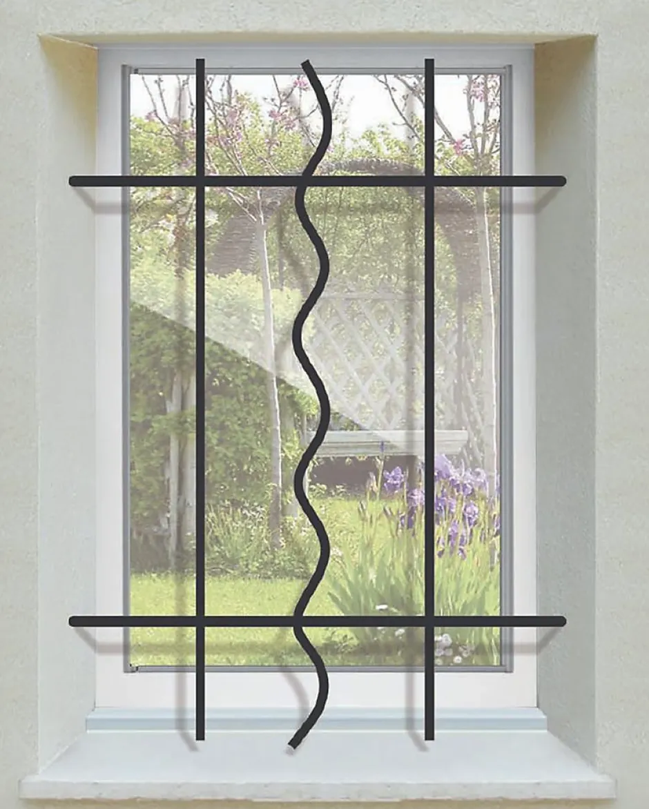 Grille de Defense Azur pour Fenetre H 75 cm x L 120 cm (côte tableau)-DMS New