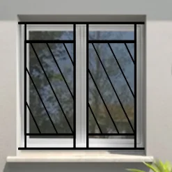 Grille de Defense Diago pour Fenetre H 115 cm x L 140 cm (côte tableau)-DMS Sale
