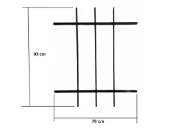 Grille de Defense DISTRI pour Fenetre H 105 cm x L 60 cm (côte tableau)^DMS Online