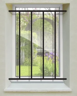 Grille de Defense Droite pour Fenetre H 125 cm x L 80 cm (côte tableau)-DMS Outlet