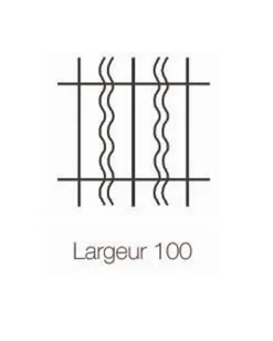 Grille de Defense Duo pour Fenetre H 65 cm x L 120 cm (côte tableau)-DMS Best