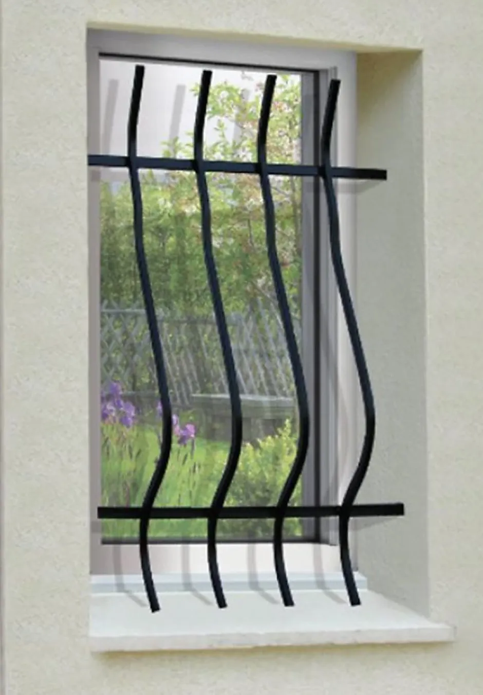 Grille de Defense Galbee pour Fenetre H 105 cm x L 60 cm (côte tableau)-DMS Best