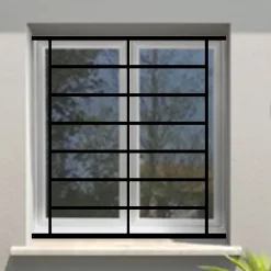 Grille de Defense Lagune pour Fenetre H 105 cm x L 100 cm (côte tableau)^DMS Best