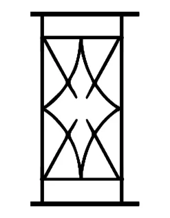 Grille de Defense Nora pour Fenetre H 105 cm x L 80 cm (côte tableau)^DMS Outlet