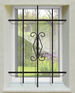 Grille de Defense Rustique pour Fenetre H 65 cm x L 100 cm (côte tableau)-DMS Hot