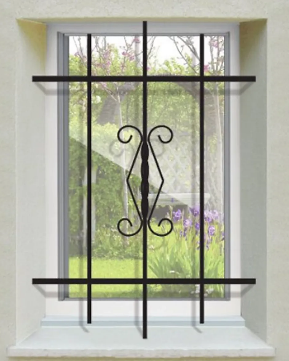 Grille de Defense Rustique pour Fenetre H 65 cm x L 120 cm (côte tableau)-DMS Outlet