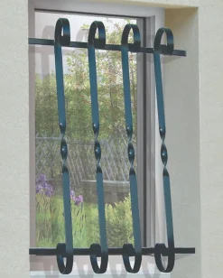 Grille de Defense Volute pour Fenetre H 65 cm x L 120 cm (côte tableau)^DMS Hot