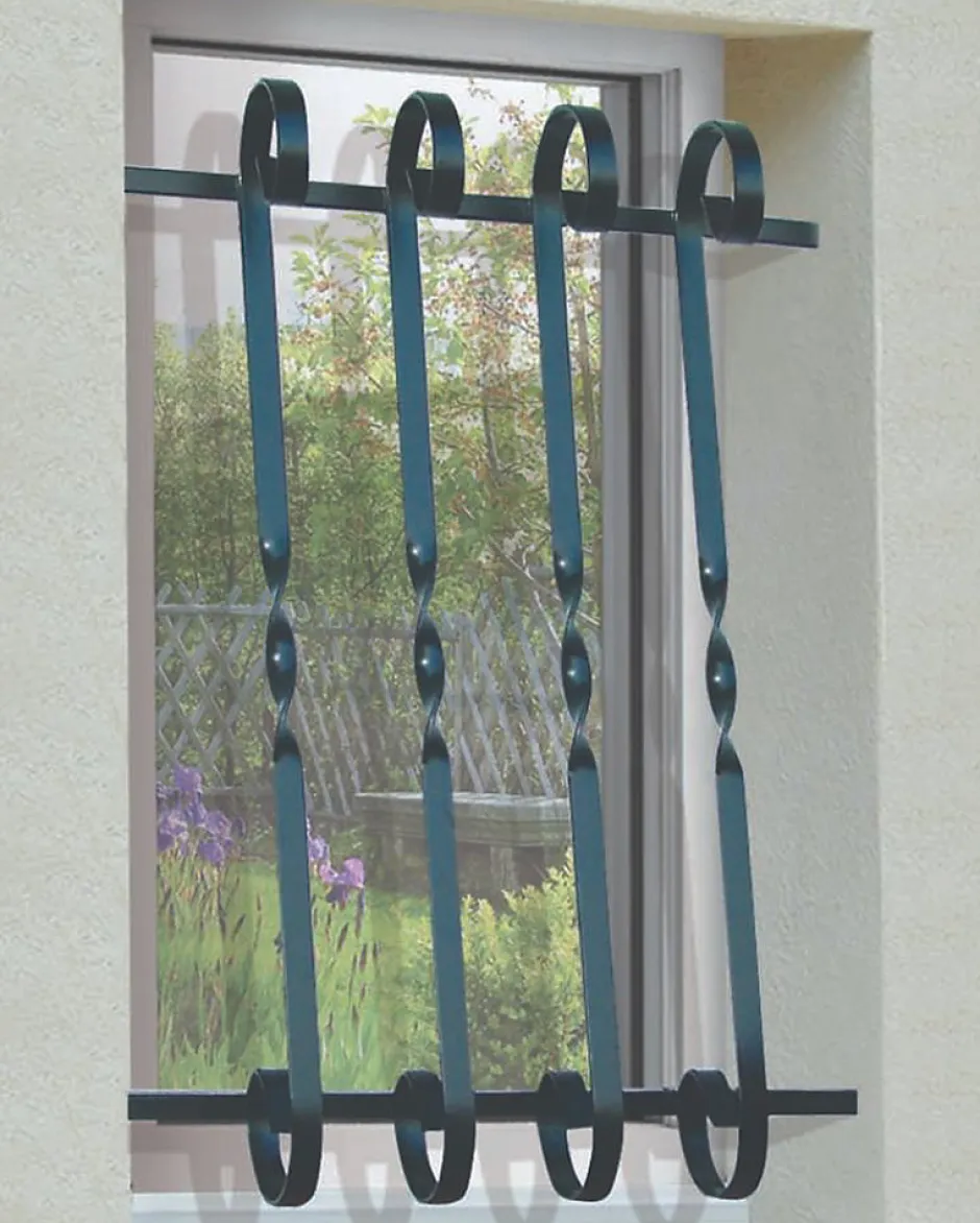 Grille de Defense Volute pour Fenetre H 65 cm x L 120 cm (côte tableau)^DMS Hot