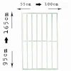 Grille de défense réglable pour fenêtre (largeur et hauteur) de 55x95 cm à 100x165 cm blanche^Adaptta Cerrajería Adaptable Sale