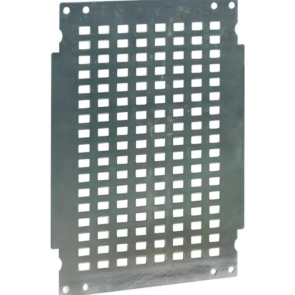 Grille De Montage Perforée En Acier Galavnisé Pour Coffret 600mmx400mm Polyester Ip66-Ide Clearance