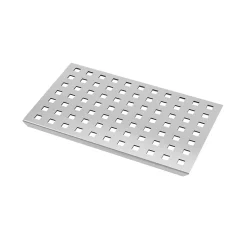Grille perforée en inox pour receveur - 20.15x12.3x0.55cm - ROCK 2 GRID DRILL-Aurlane Discount