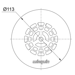Grille plate en inox pour bonde de douche SLIM+^Wirquin Sale