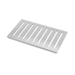 Grille rainurée en inox pour receveur - 20.15x12.3x0.55cm - ROCK 2 GRID LINE-Aurlane Hot