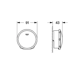 Façade système de vidage par remplissage Baignoire Talentofill^Grohe Discount