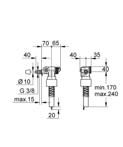 Robinet flotteur - Bâti-support rapid SL 37095000^Grohe Online