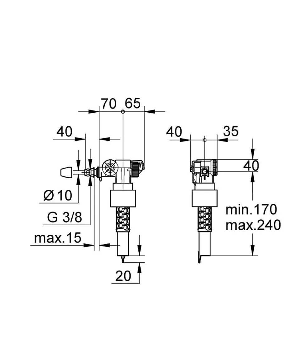 Robinet flotteur - Bâti-support rapid SL 37095000^Grohe Online